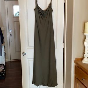 Banana Republic olive green gown